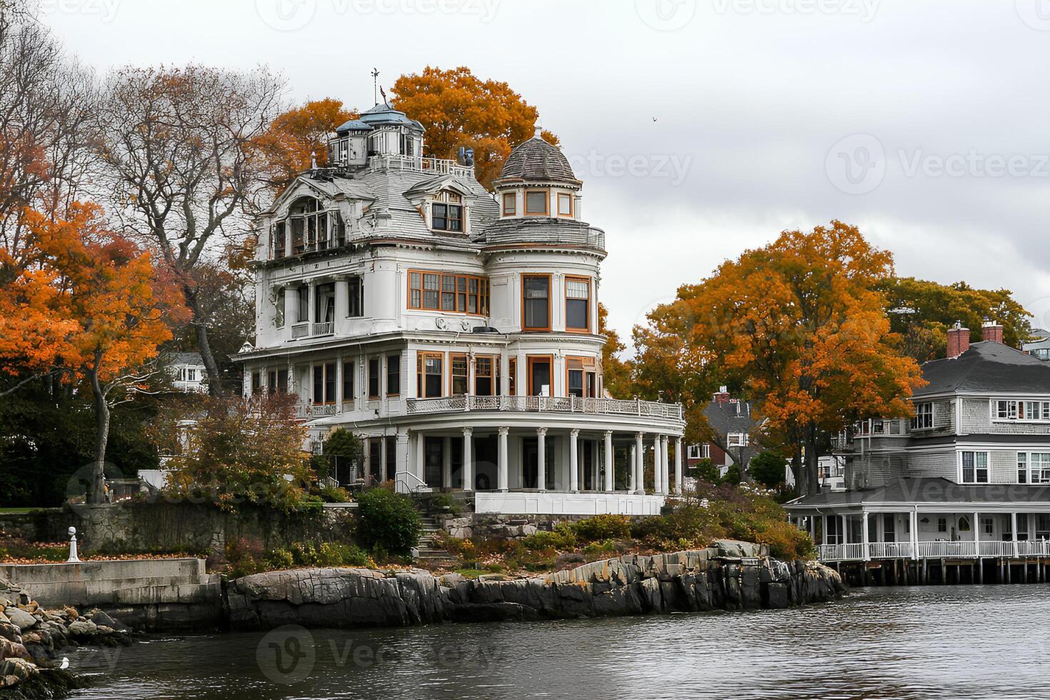 Scenic waterfront view of Halifax, Nova Scotia, Canada, featuring historic architecture, boats, and a beautiful harbor landscape photo