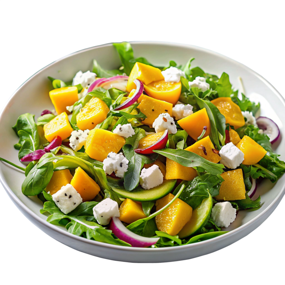 mango salad is isolated on transparent background png