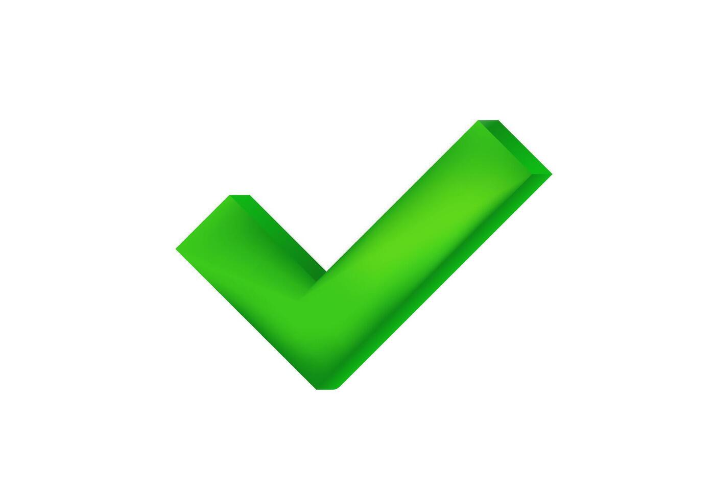 Green checkbox icon vector
