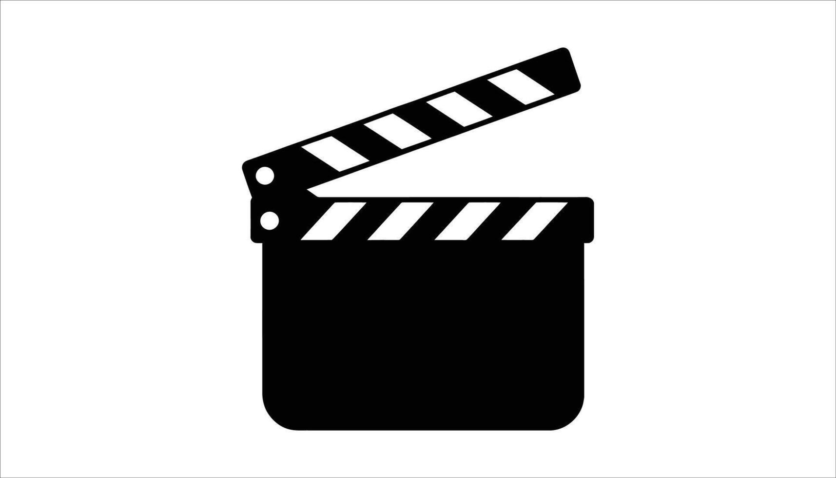 Movie Clapperboard Icon Film and Cinema Production Symbol vector