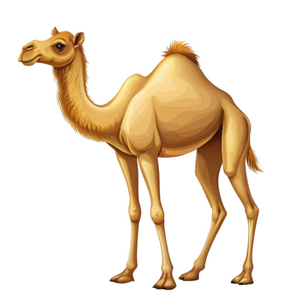 beautiful 3d camel is isolated on transparent background png
