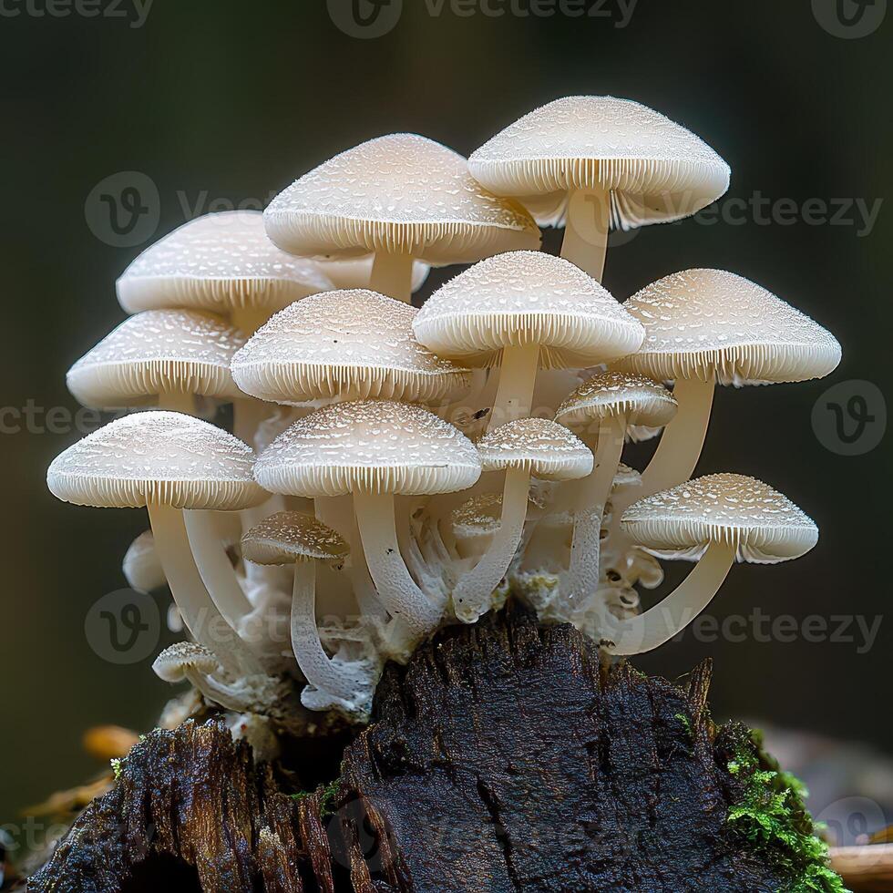 A group of mushrooms photo