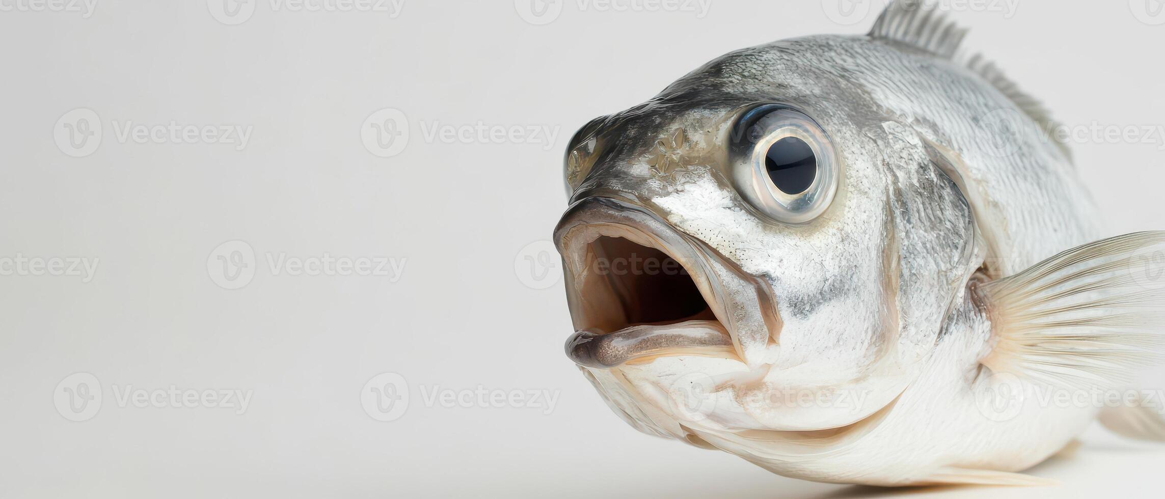 A fish with its mouth open and its mouth wide open photo