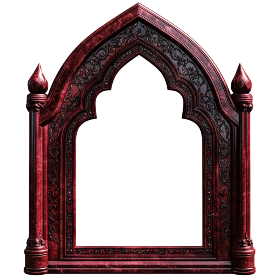 Traditional Red Gateway Structure Perfect For Cultural And Historical Themes png
