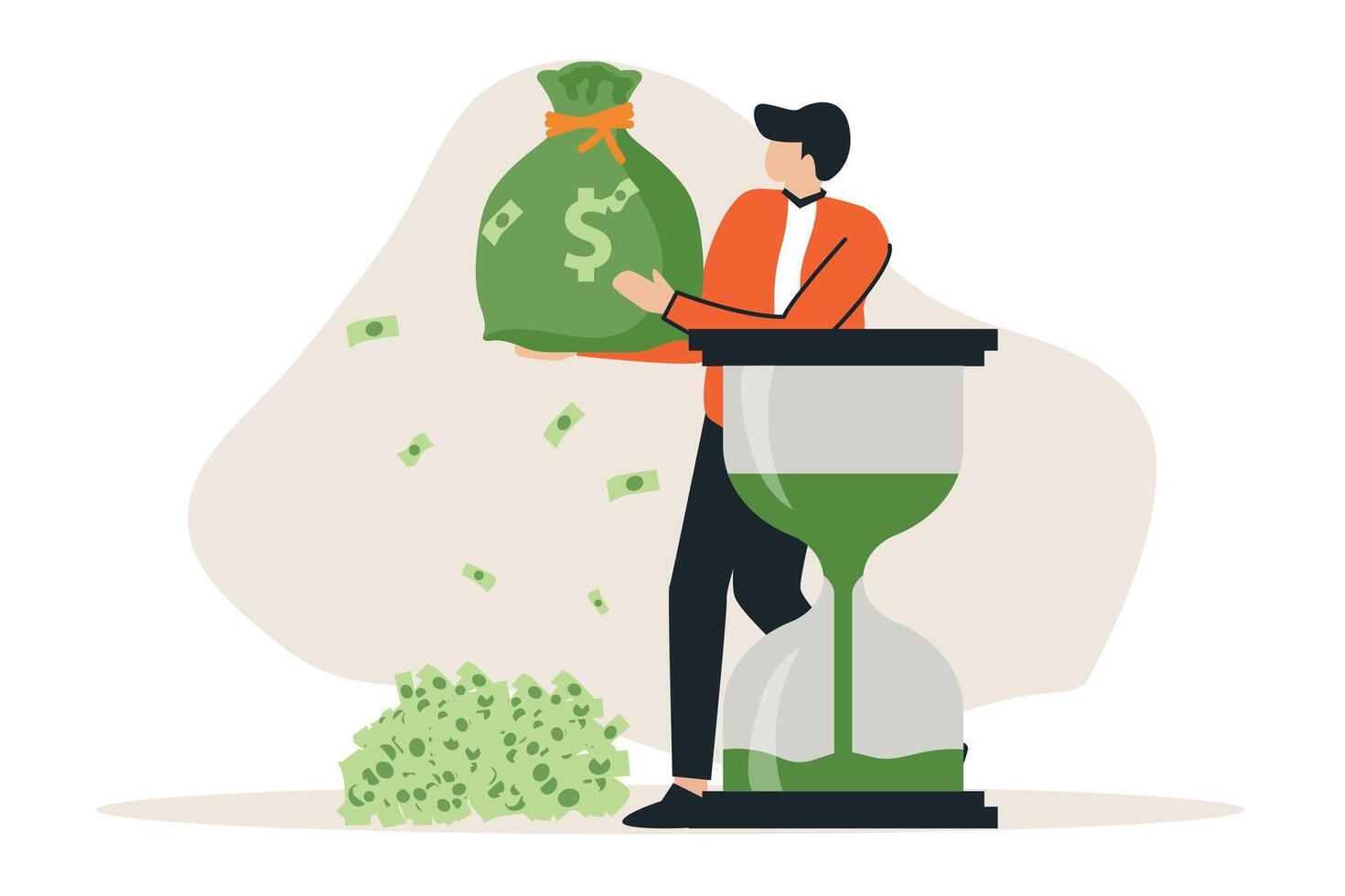 long term revenue benefits investment vector