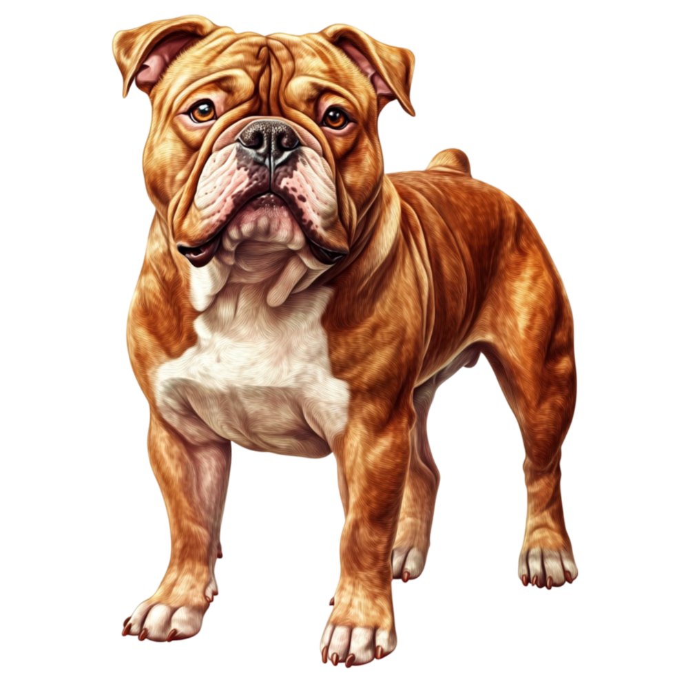 An image of a bulldog dog png