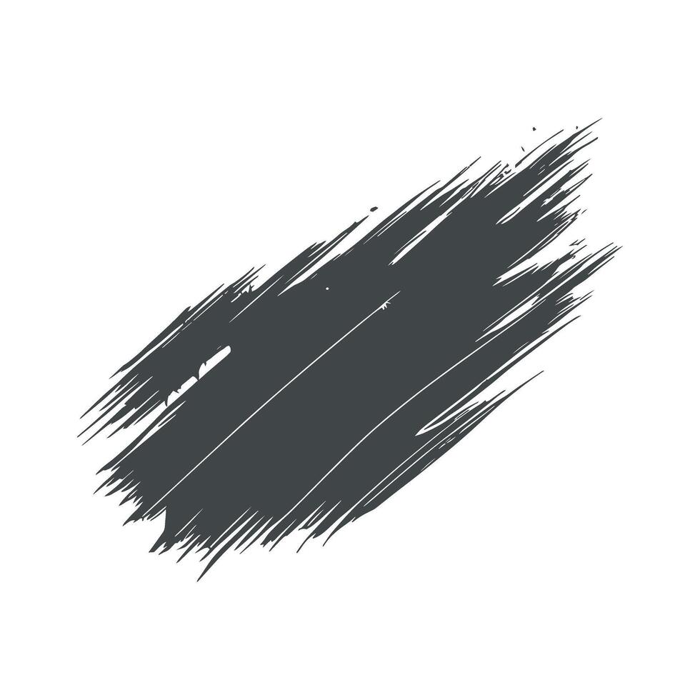 Black brush stroke illustration vector