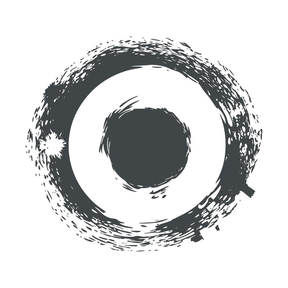 Grunge Circle Texture Design vector