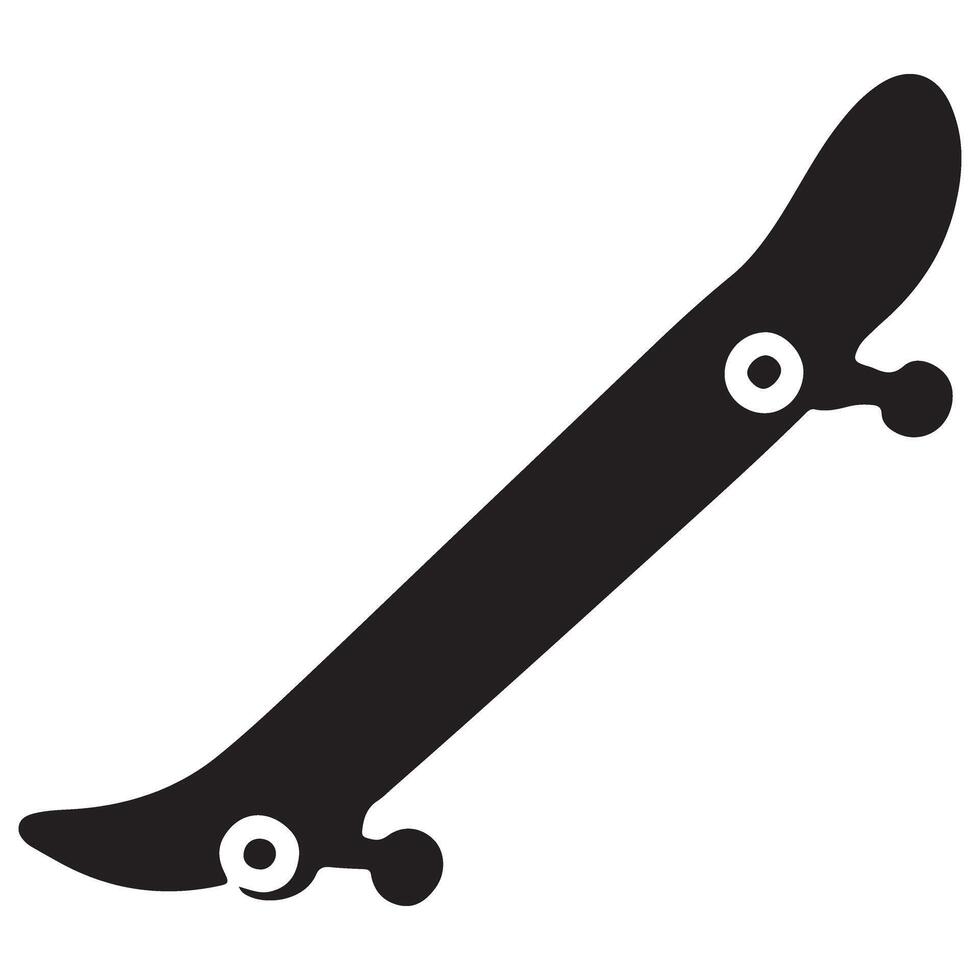 Skateboard Silhouette Image Design for Sport Enthusiasts vector