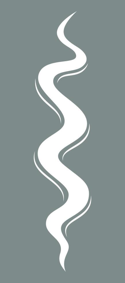 Aromatic Incense Smoke. Elegant White Swirling Vapor Rising Gracefully on a Subtle Grey Background, Symbolizing Fragrance and Relaxation. Silhouette of smoke, perfume fragrance perfume vector