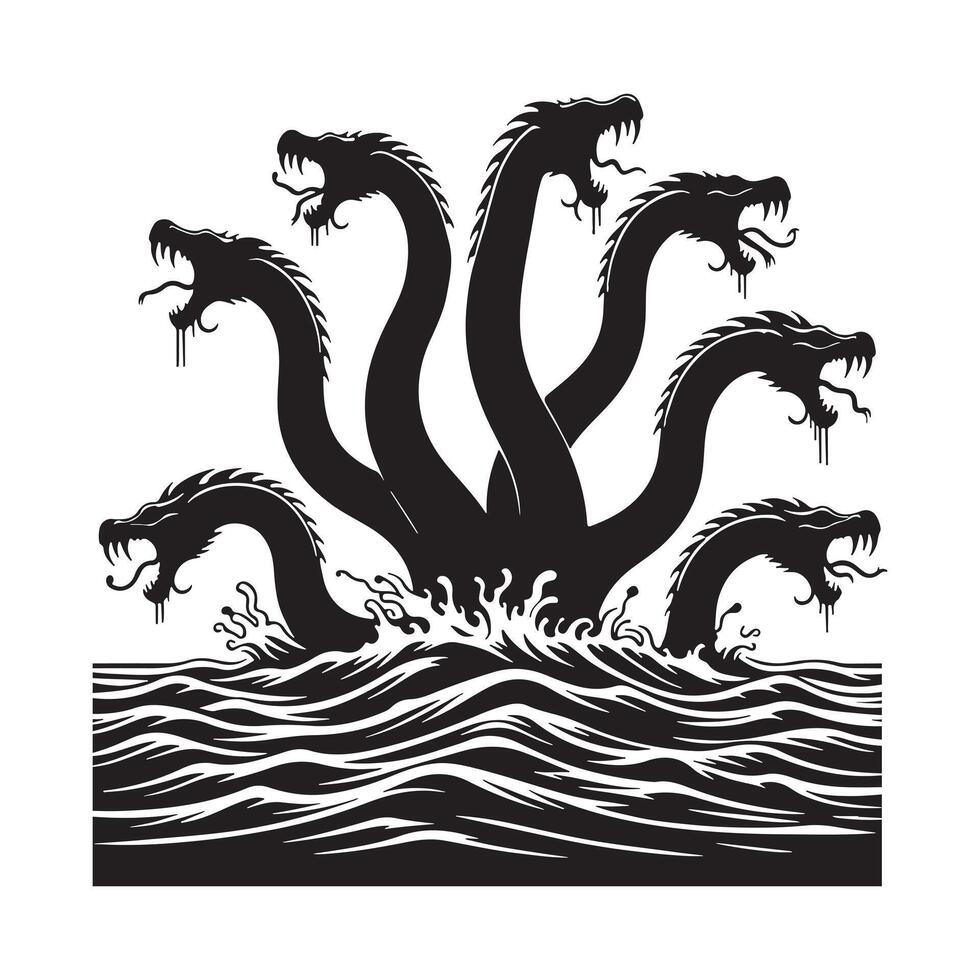 Medieval Dragon Mythology Design vector