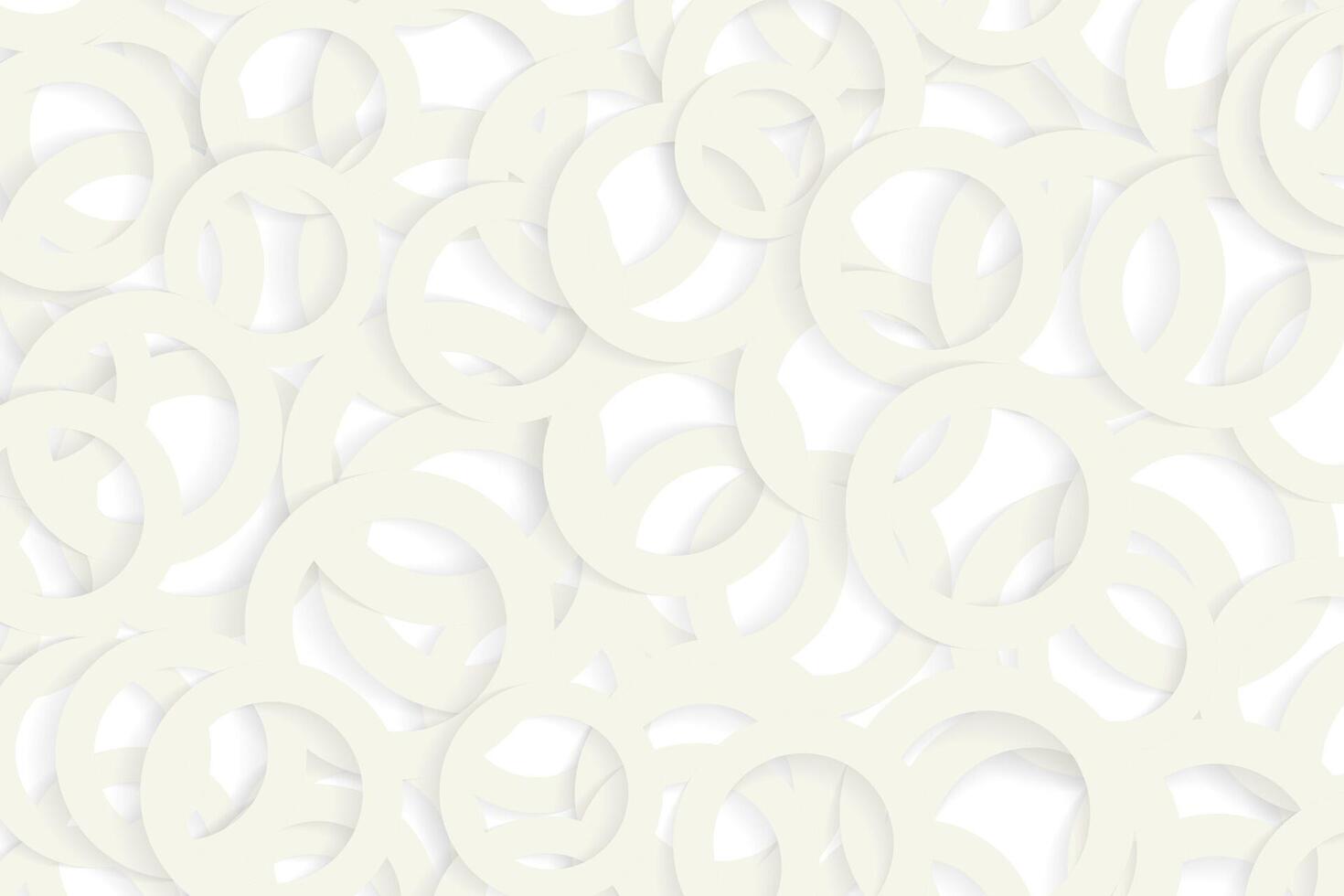 Beige circle with drop shadows, abstract background. vector