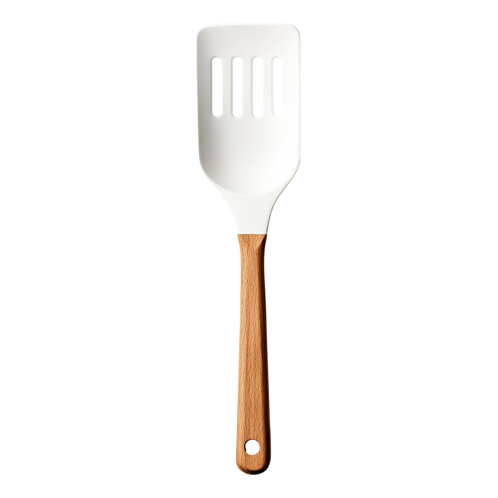 Cooking action spatula kitchen tool home top view png
