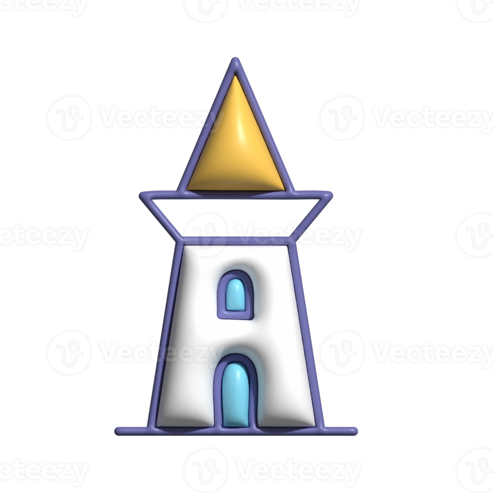 Fantasy Tower Emoji Enchanted Castle Icon png