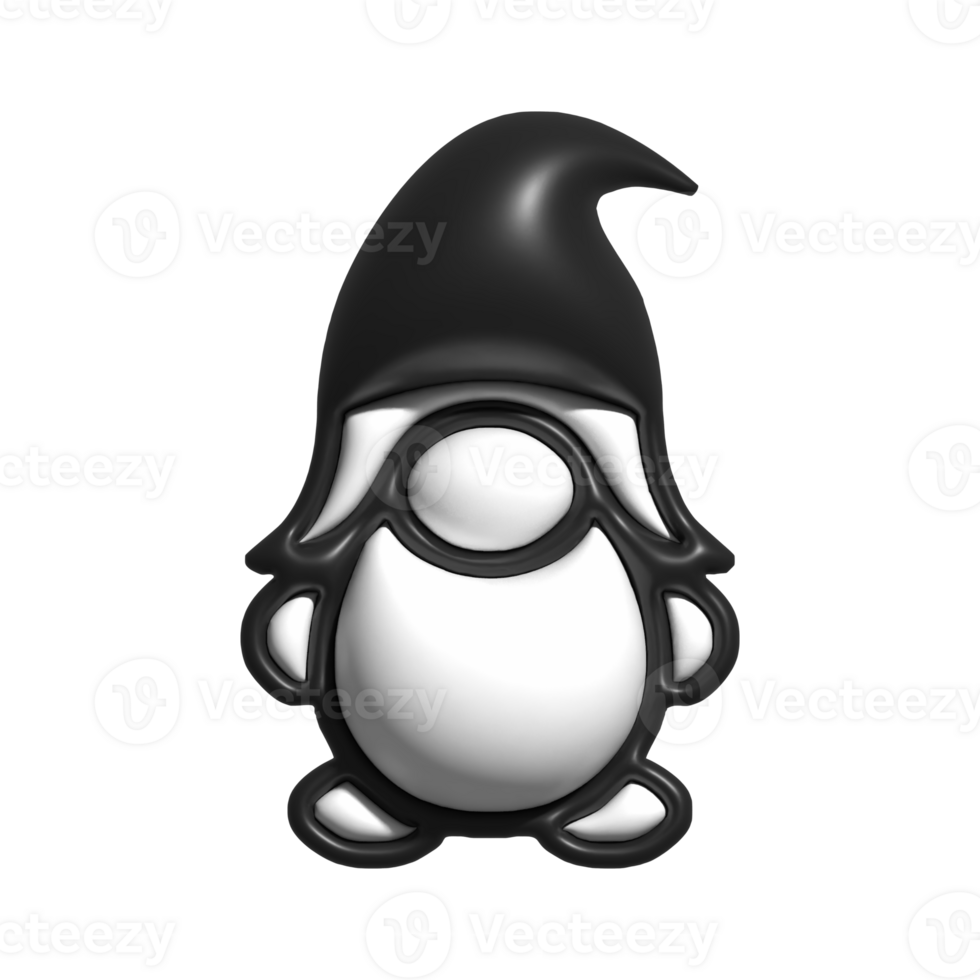 3D Gnome Emoji Fantasy Dwarf and Magical Character png