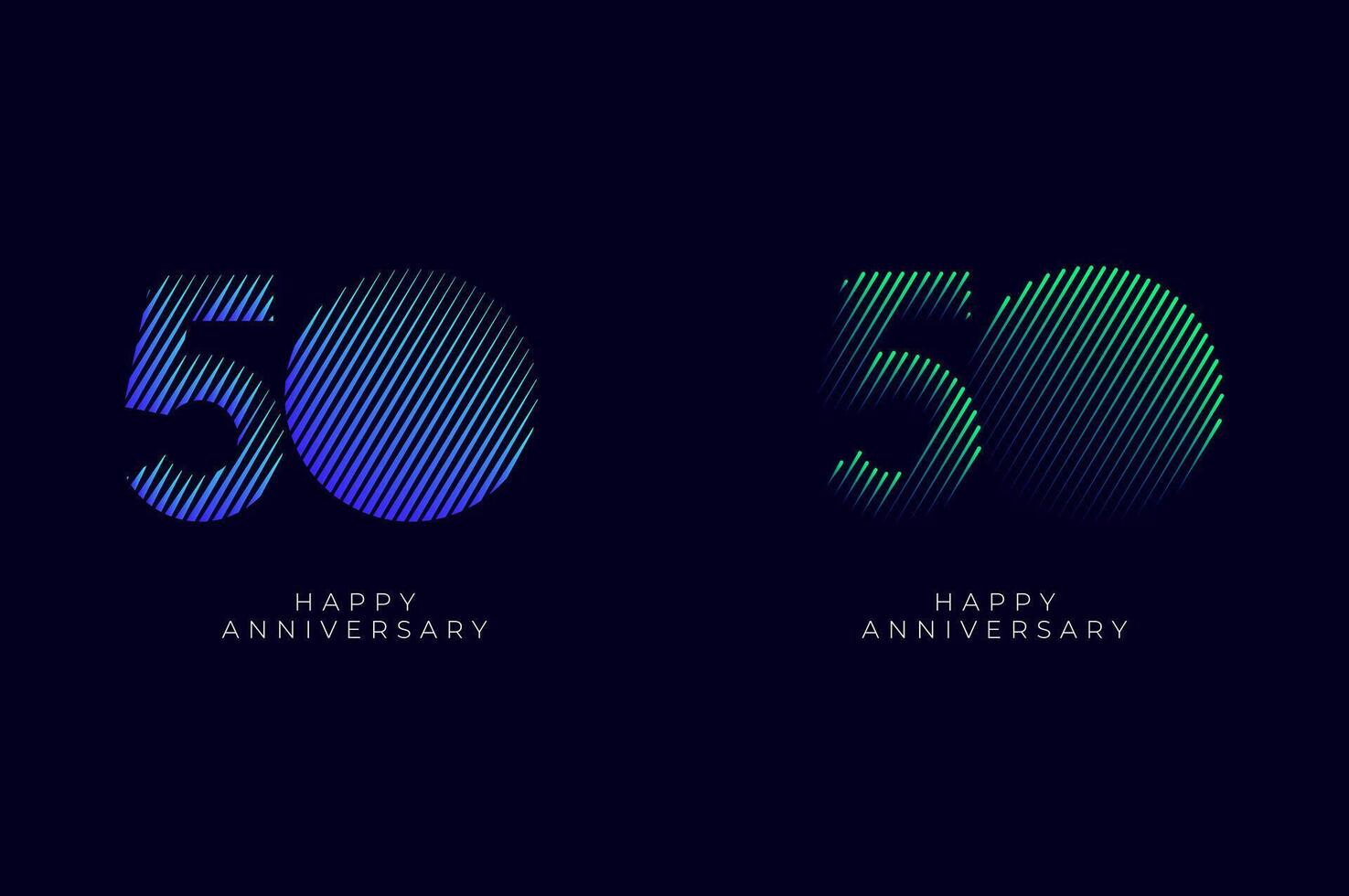 Dioagonal Line Stripes Speed Gradient Colorful 50th, 50th Happy Anniversary with diagonal Line movement,Tech, Line pattern concept. vector