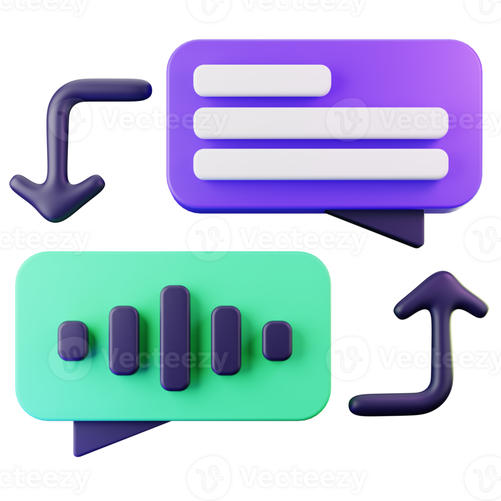 3D Render Colorful 3D User Interface Components for Apps png