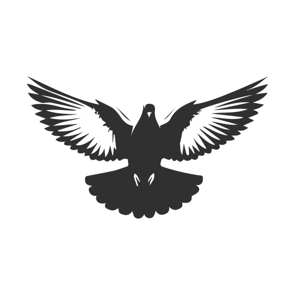 Flying Bird Silhouette vector