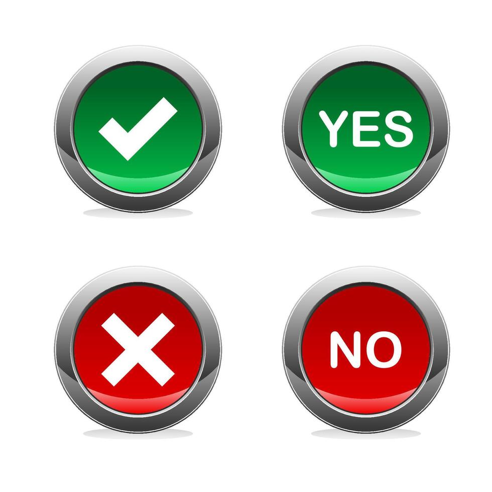 Digital buttons collection for website design and mobile app development vector