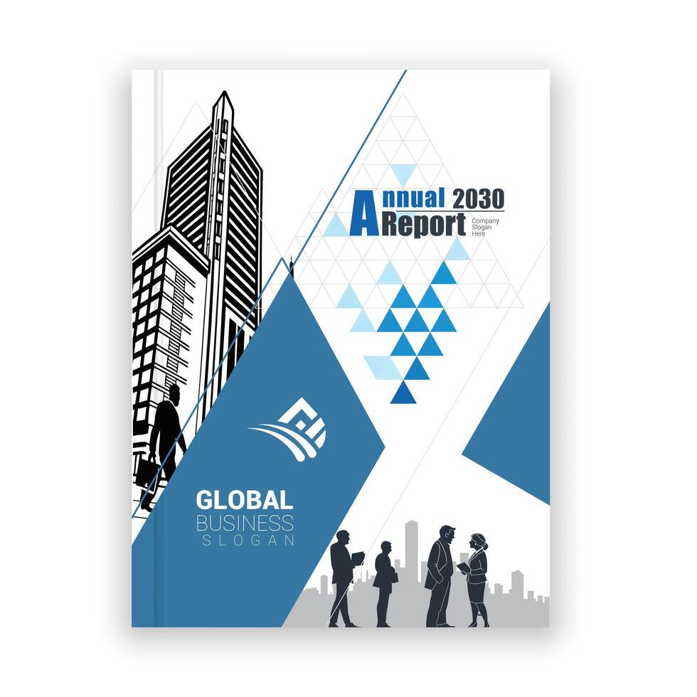 165. Professional Annual Report Layout Template for Success vector