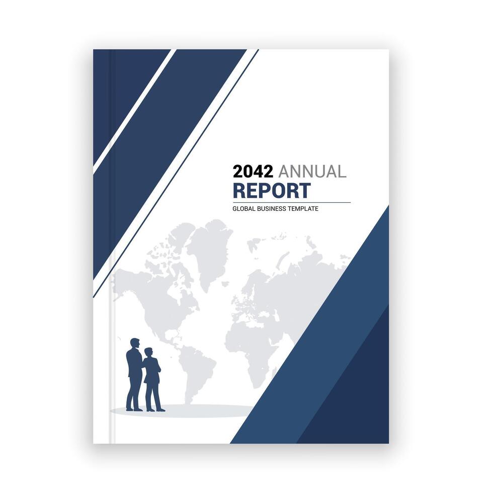 2042 annual report template vector