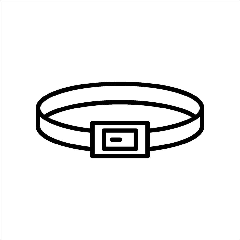 Belt line icon,outline style icon for web site or mobile app, clothes and accessories, strap icon, simple illustration vector