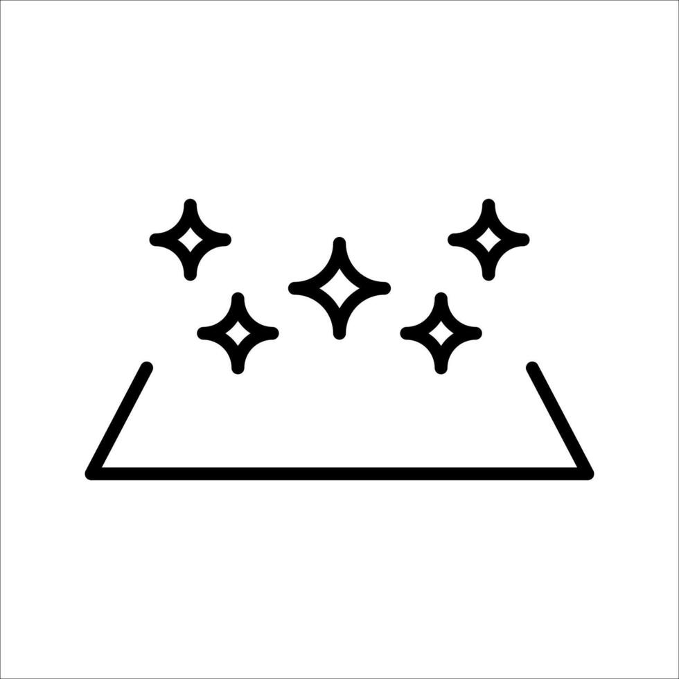 clean surface Icon Symbol isolated white background. illustration. color editable. vector
