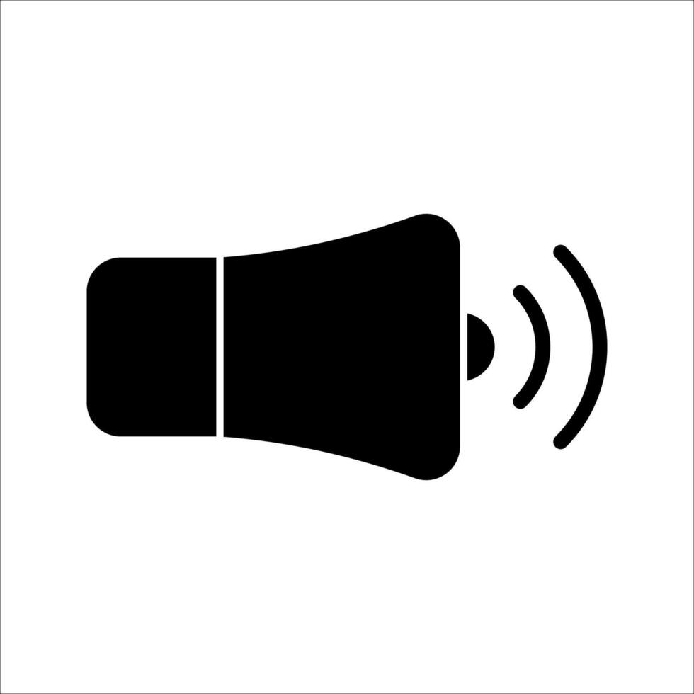 Sound Icon Symbol isolated white background. illustration. color editable. vector