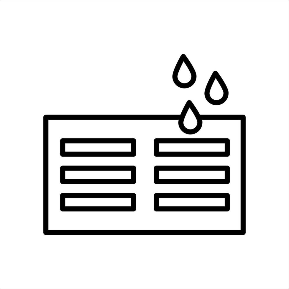 Drain grill icon..Symbol isolated white background. illustration. color editable. vector