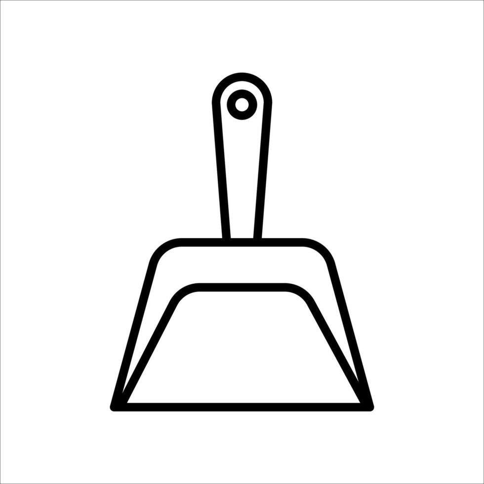 dustpan icon..Symbol isolated white background. illustration. color editable. vector