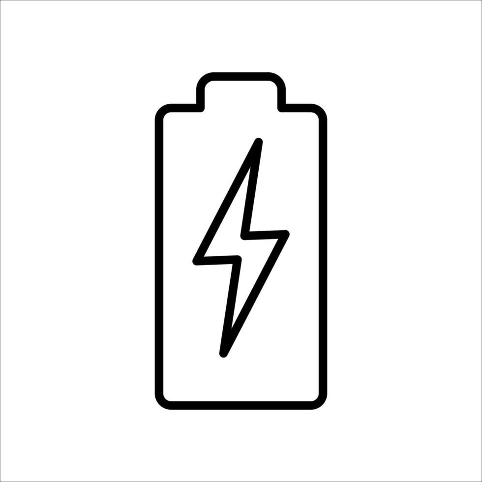 Battery icon..Symbol isolated white background. illustration. color editable. vector