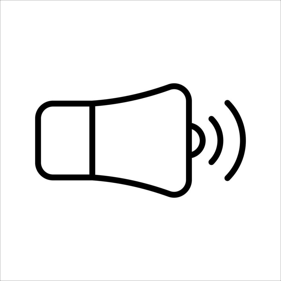 Sound Icon, Symbol isolated white background. illustration. color editable. vector