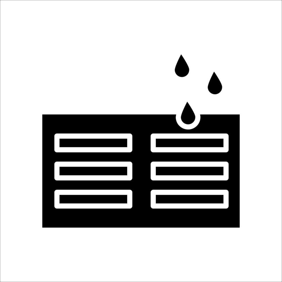 Drain grill ,icon.Symbol isolated white background. illustration. color editable. vector