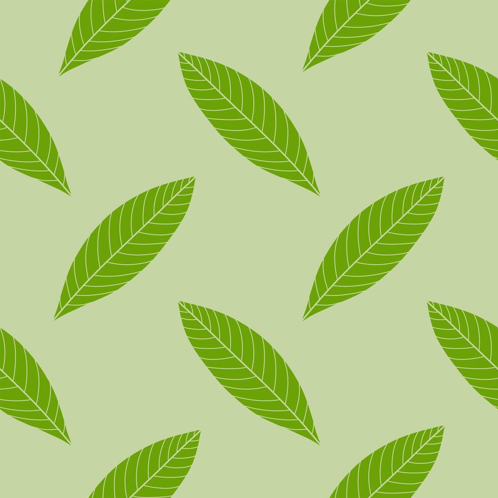 Abstract leaves contemporary seamless pattern. vector
