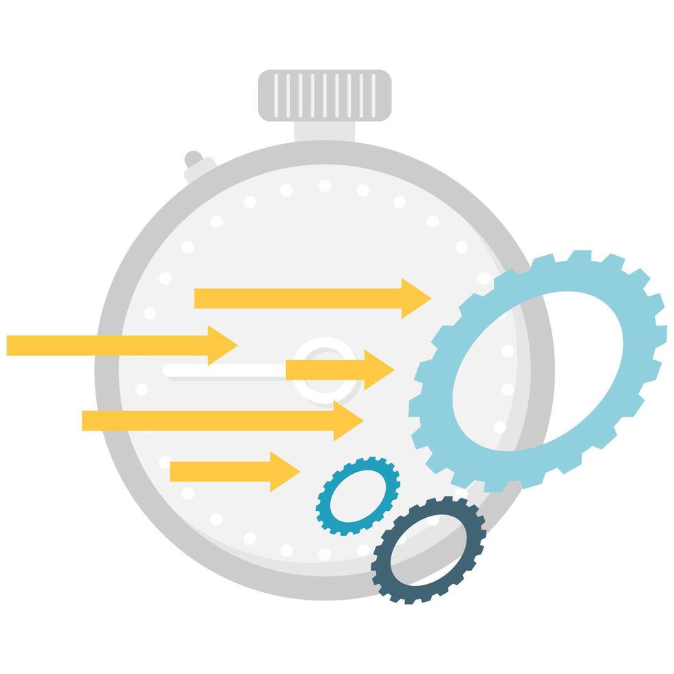 operational efficiency, economic and business growth vector
