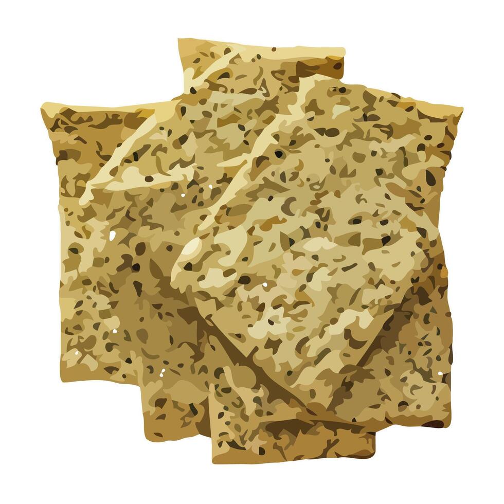 Savory Herb Crackers With Green Seasoning vector