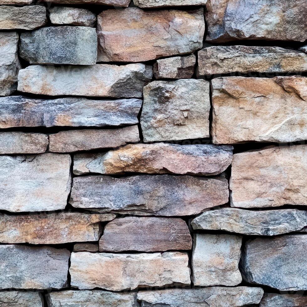 A wall made of stone is shown in this photo