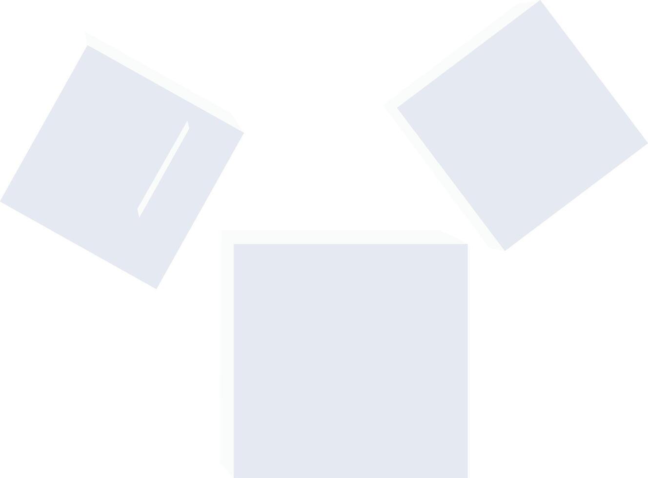 Abstract Illustration of Floating 3D Cubes vector