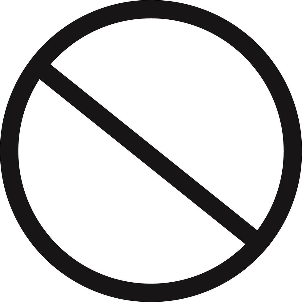 No Entry Symbol vector