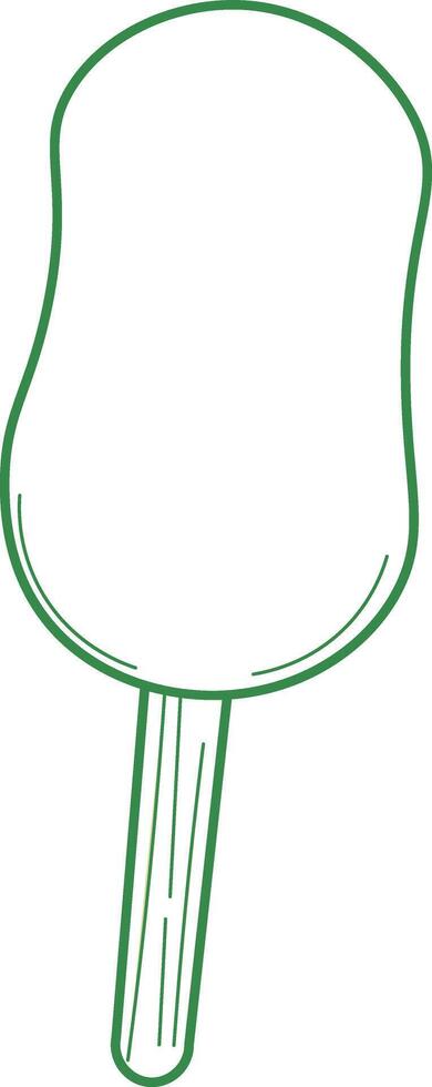 Outline of Ice Cream Bar on a Stick vector
