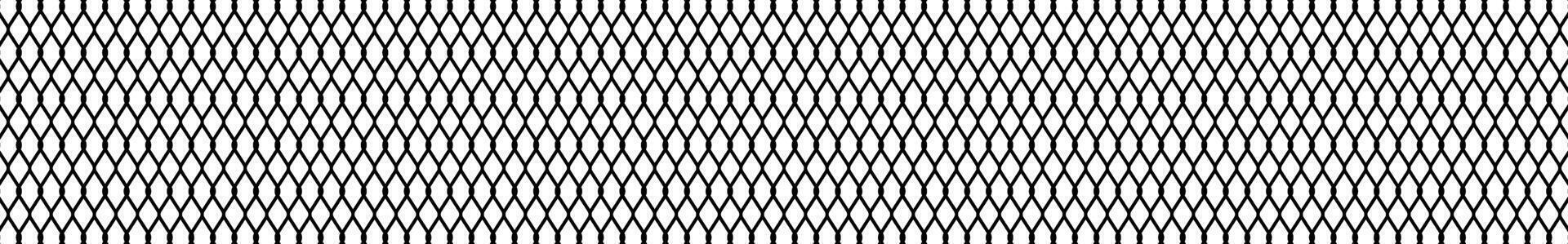 Seamless basketball net pattern, black and white geometric fishnet texture, abstract sports background with metal wire design. Flat illustration isolated on white background. vector