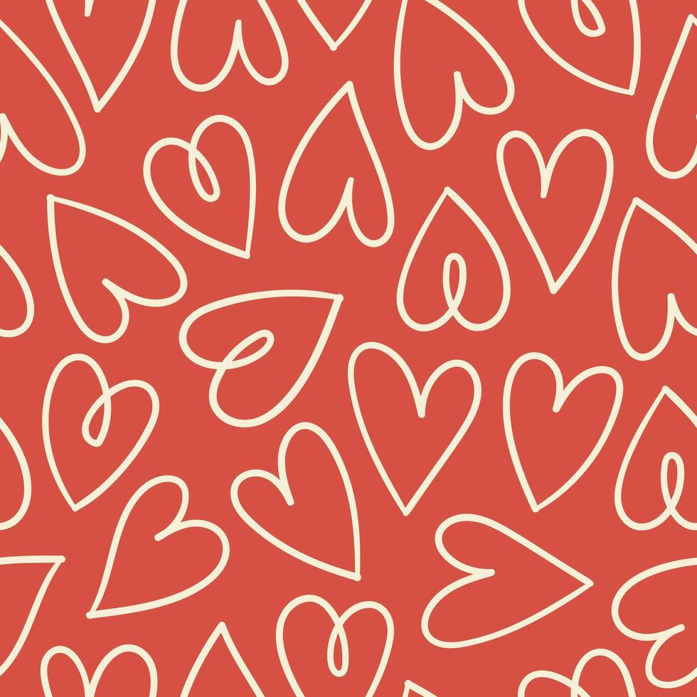 Love Background Hearts Pattern vector