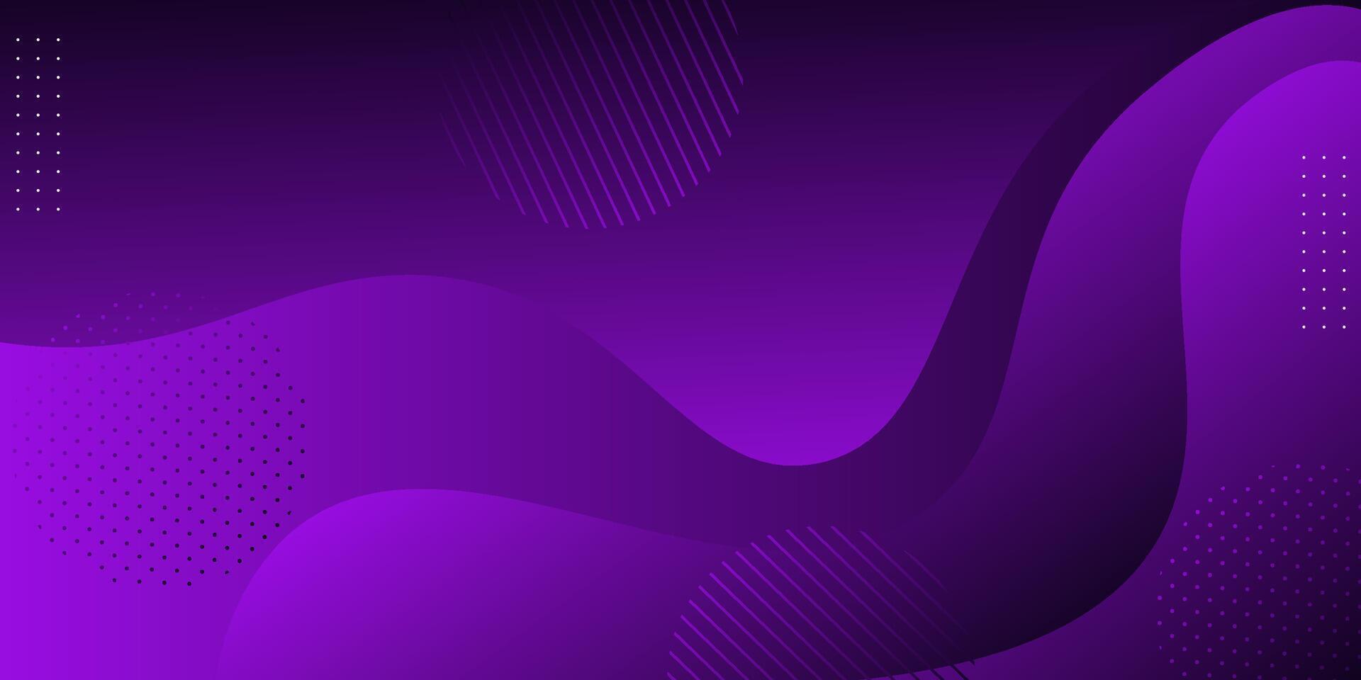 Dark purple wave 3D abstract background with realistic shadow pattern. Dark purple gradient color on the background. Eps10 vector
