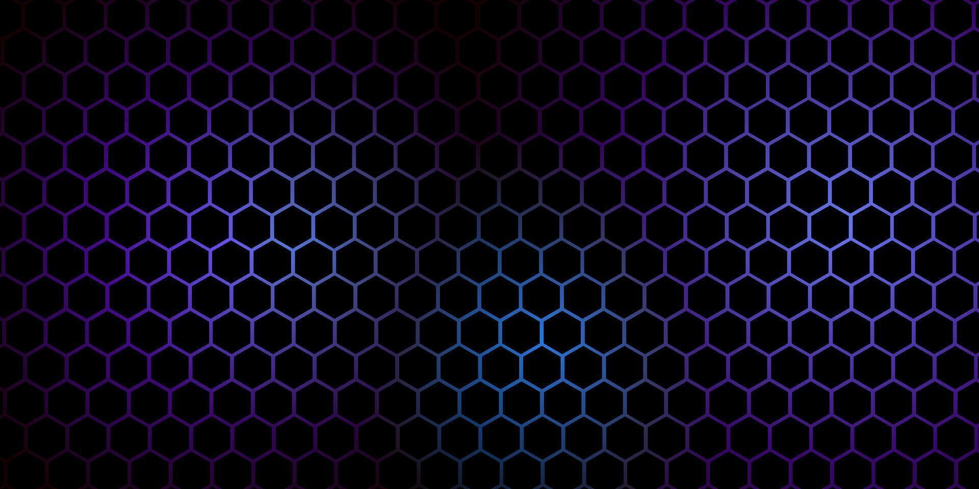 Colorful hexagonal technology abstract background. Hexagons flashing with bright energy in modern technology futuristic background illustration. vector