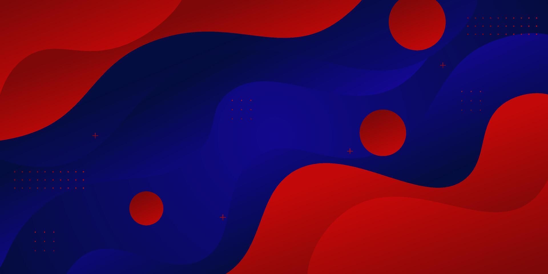 Blue and red waves Abstract paper cut. Abstract colorful waves. Wavy banner. Colorful geometric background. Wavy paper cut. Eps10 vector