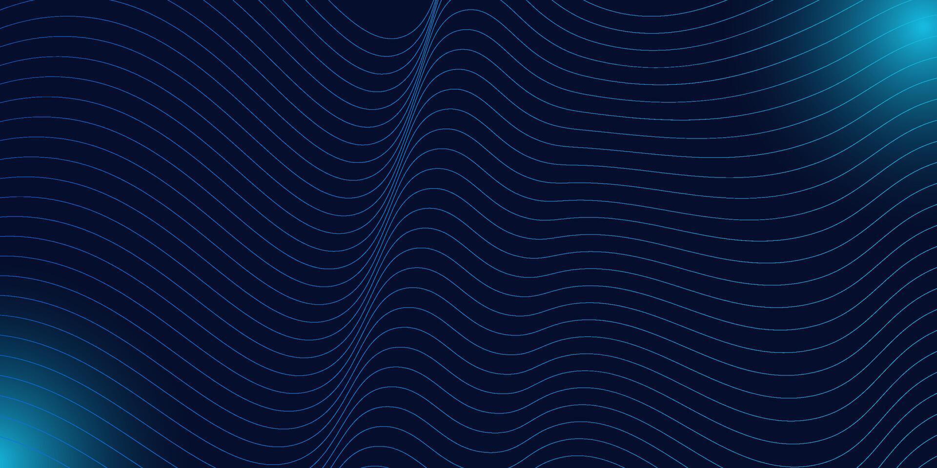 abstract dark blue background lines. Glowing neon lines, magic energy space light concept, abstract background wallpaper design. eps10 vector