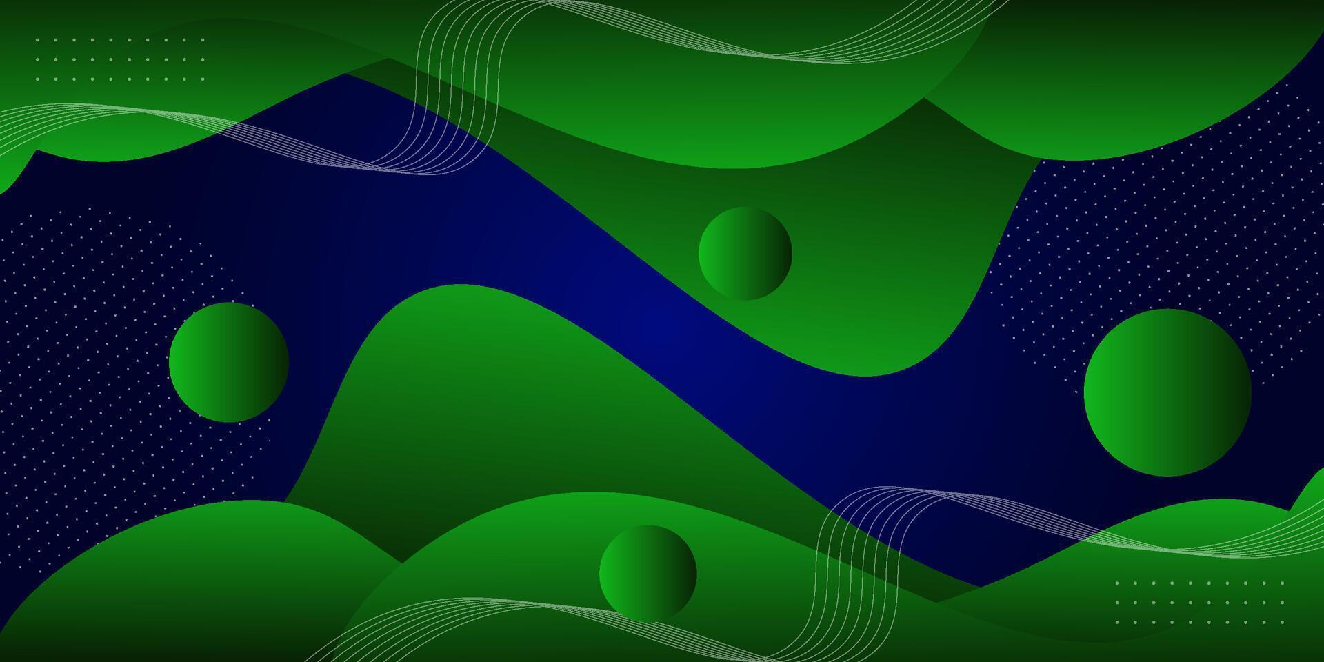 Modern abstract fluid background with blue and green color wave design. eps10 vector