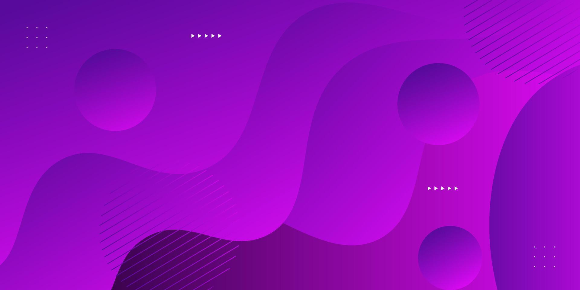 Purple abstract background with wavy pattern liquid style fresh and creative colorful purple background. vector