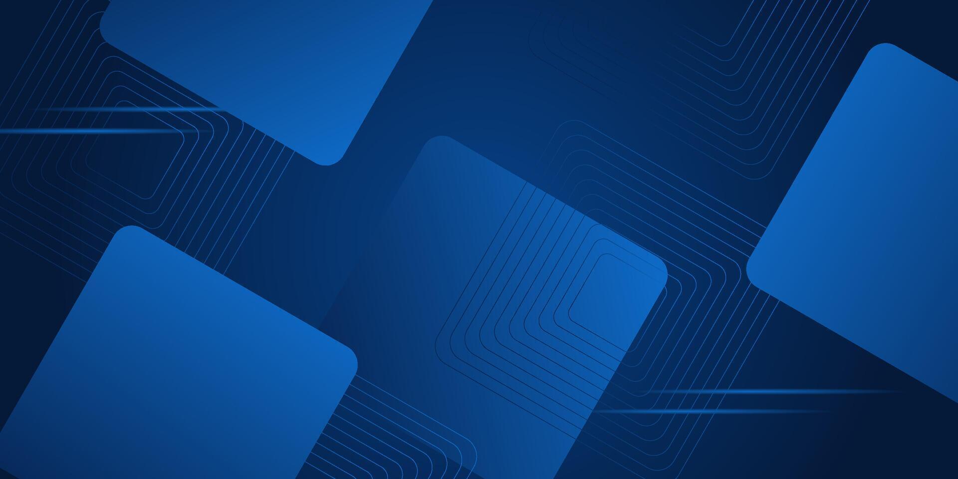 Simple abstract curved square blue background with shadow overlapping shapes. Colorful blue design with simple line pattern. Simple and modern concept. Eps10 vector