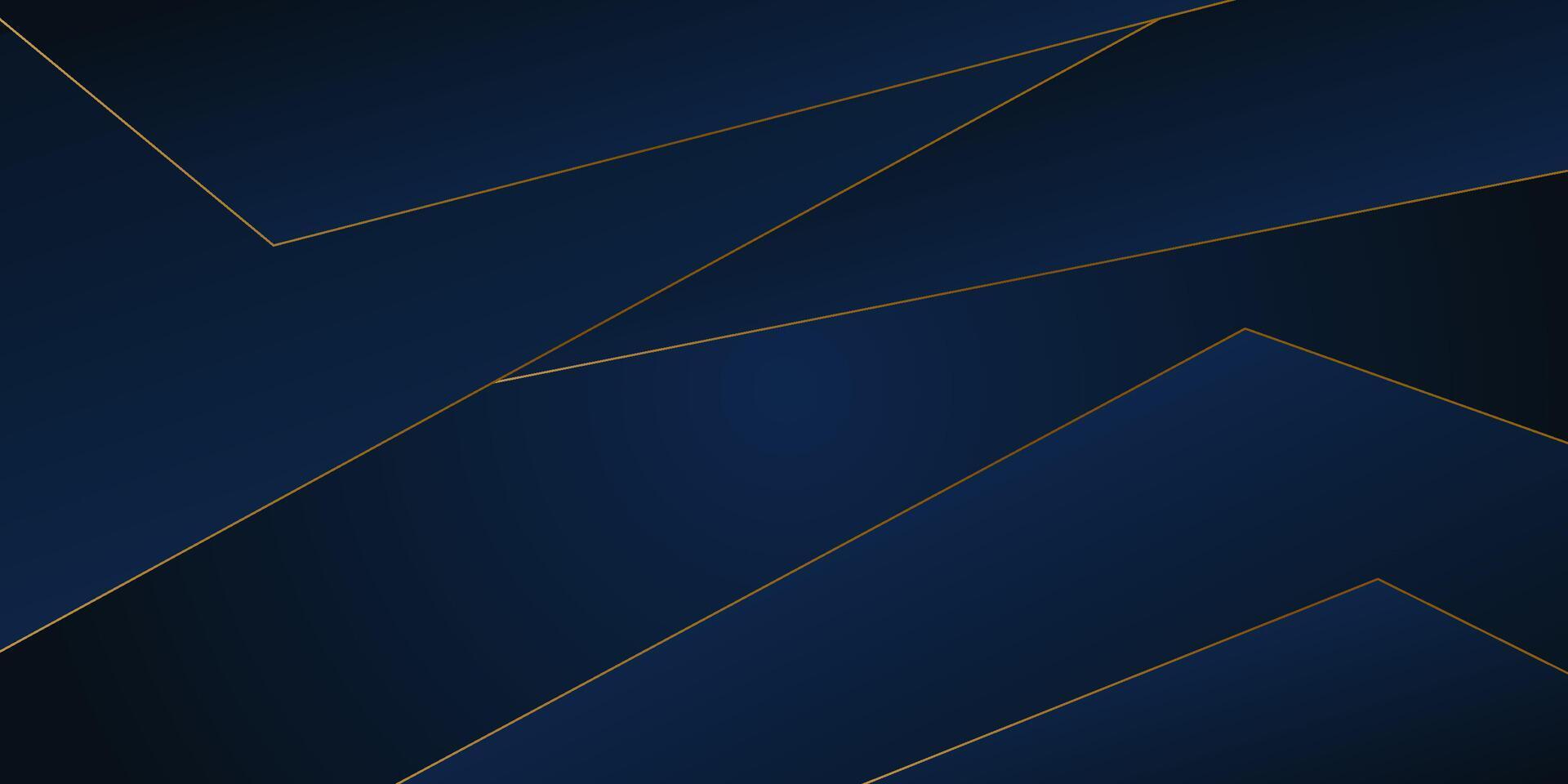 Abstract overlapping square background with blue color design. Overlapping shape pattern and simple gold lines. Eps10 vector